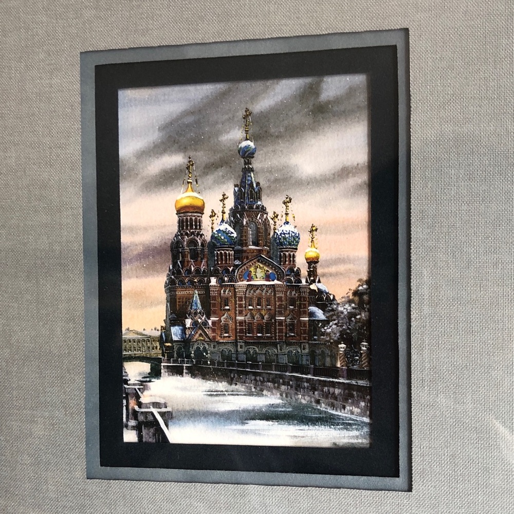 Savior on Spilled Blood Church print framed